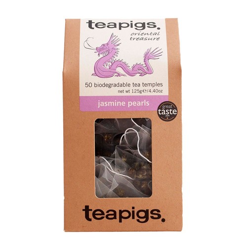 Jasmine Pearls Tea Bags Made