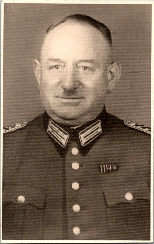 WW2 WWII German Army Military Wehrmacht Photo Postcard POLICEMAN Studio Portrait