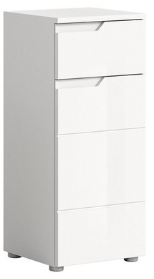 Badezimmer Solero Kommode Schrank Standschrank schmaler Badezimmerschrank Bad...