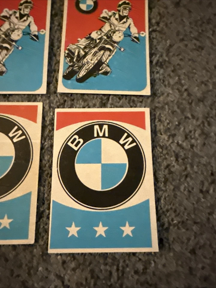 Lot Of 4 Vintage Don Russ BMW Stickers Unused - Image 4 of 4