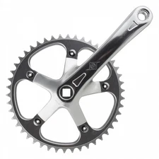 Origin8 Aluminum Track/SS Crankset 170mm 46T with JIS Square Taper for Fixed