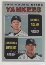2019 Topps Heritage Chrome Refractor 47/570 Chance Adams Jonathan Loaisiga 04lu