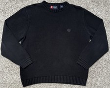 Vintage 90 s Chaps Ralph Lauren Crewneck Knit Sweater Mens Large Cotton Preppy