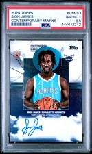 2025 TOPPS CONTEMPORARY MARKS #CM-SJ SION JAMES ROOKIE RC PSA 8.5 AUTO