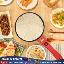 7 Electric Pancake Crepe Maker Non Stick Tort...