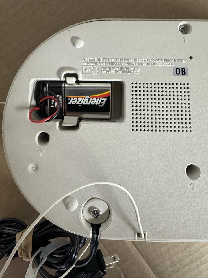 Sony Dream Machine Dual Alarm Clock ICF-C730 FM AM Radio Green LED / Rare Model - Image 3 of 4