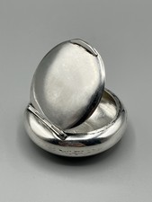Antike Runde Schnupftabak Dose 800 Silber Tabatiere Snuff Tobacco Box Alt Antik