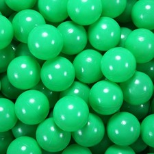 GUESVOT 2.75" Big Ball Pit Balls 50Pk Crush Proof Plastic Green Kids Toddler Pla