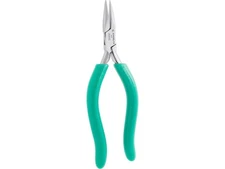 Excelta 2644S - Ergonomic Grips Chain Nose Pliers, S-Shape, 6.25' OAL, Small