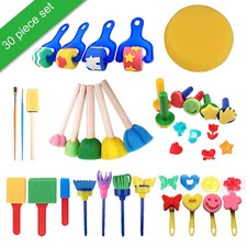 68pcs Kids Paint Brushes Sponge Painting Brush Tool Set for Children Toddler