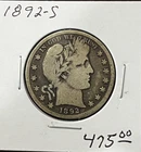 1892-S Barber Half Dollar - Better Grade -