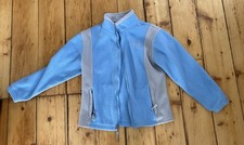 North Face Fleece Full-zip Jacket Youth/Jr Sz M Blue-Gray Pre-owned