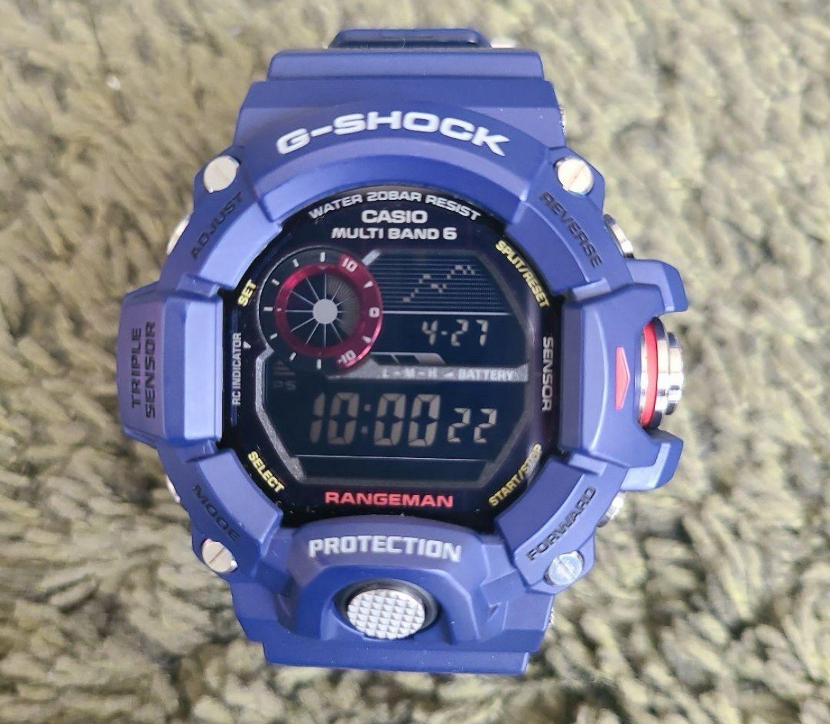 時計 RANGEMAN GW-9400NVJ-2JF CASIO G-SHOCK GW-9400NVJ-2JF Rangeman Men in Navy Solar