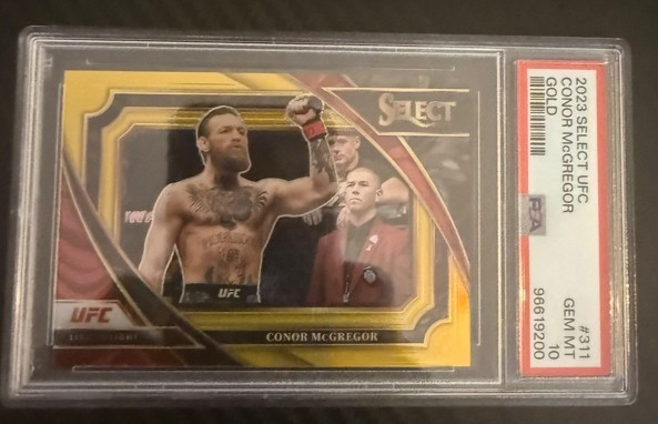 2023 Select UFC Conor McGregor Gold #-10 PSA 10