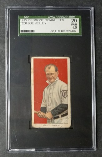 Joe Kelley 1909 T206 Piedmont 350 card