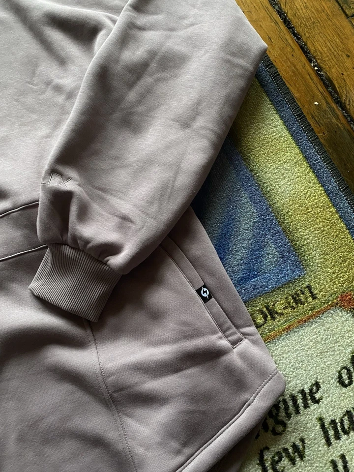 NWT POPFLEX Oversized Cloud Romper Dusty Mauve Pink Purple Women’s Sz L/XL - Image 4 of 4