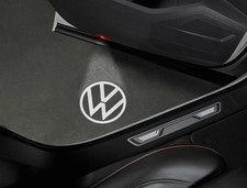 Genuine Volkswagen VW Logo Front Door Led Puddle Light 000-052-120-F