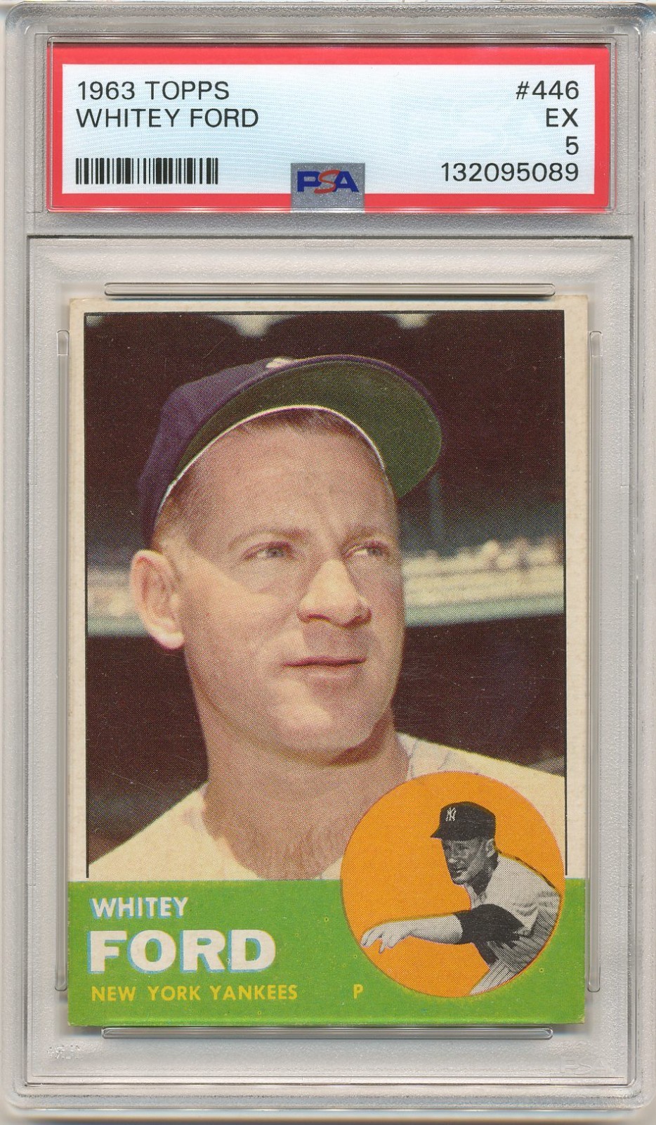 1963 Topps - Whitey Ford #446 PSA 5