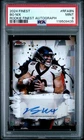 2024 Topps Finest Rookie Finest Autographs Bo Nix #RFA-BN PSA 9 Autograph