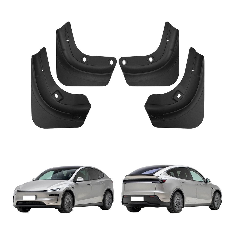 For Tesla For Model Y L 2025-2026 Mud Guard Set 4pcs Front and Rear Plastic
