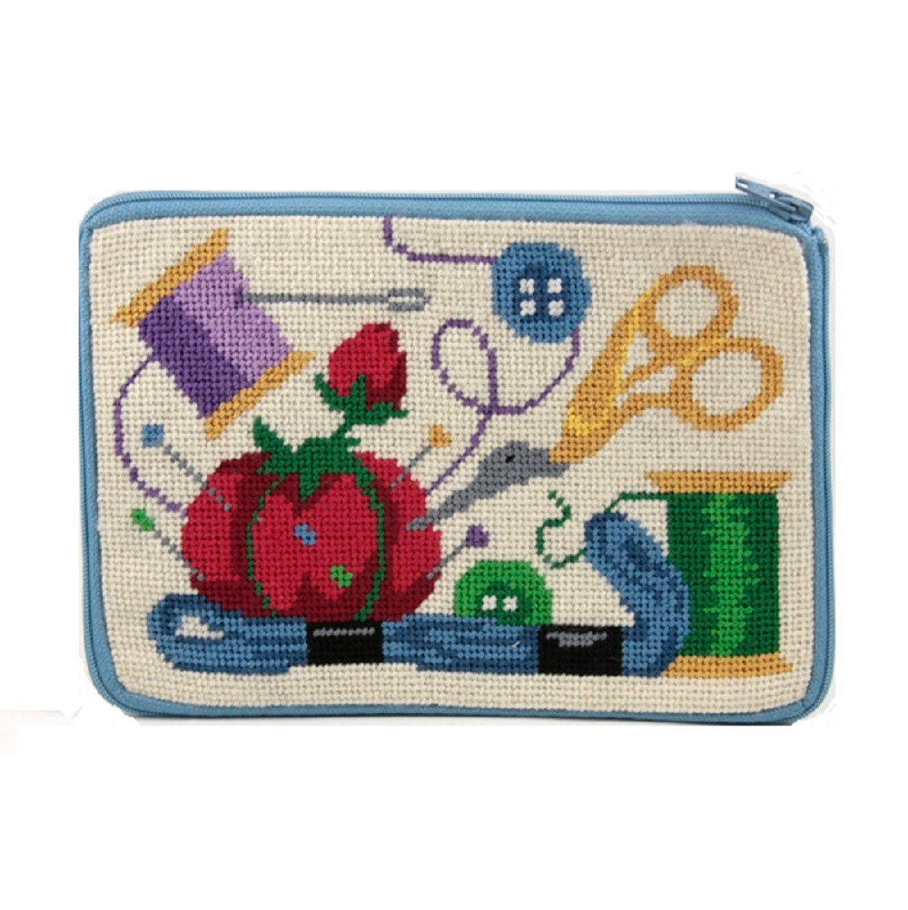 Alice Peterson Stitch & Zip Needlepoint Cosmetic Case Kit - Sewing