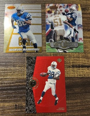 (3) 1996 MARVIN HARRISON ROOKIE LOT (SP, BOWMAN'S BEST, BETS)