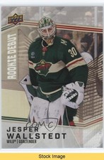 2024-25 Upper Deck UD Rookie Debut Jesper Wallstedt #7 READ 09g5