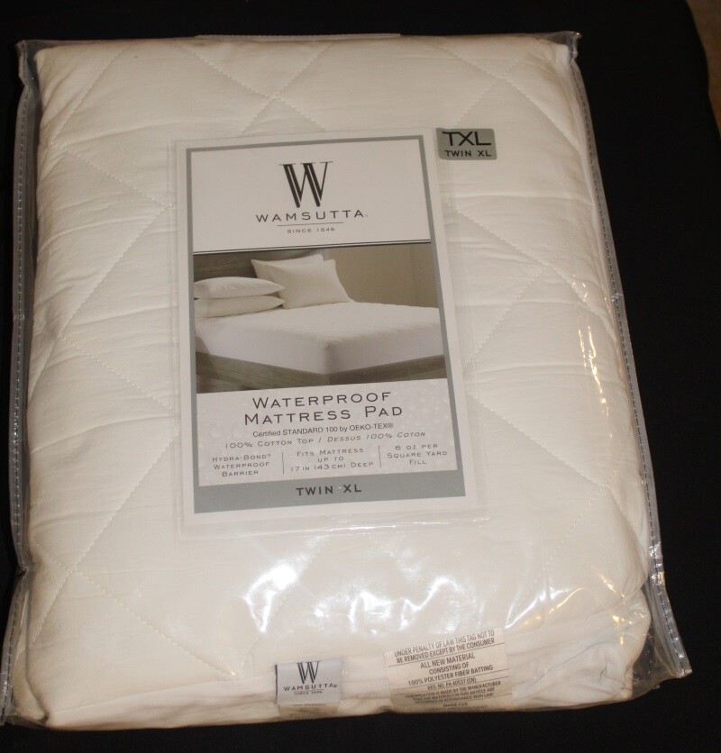 NEW WAMSUTTA COTTON TOP HYPOALLERGENIC TWIN XL COLLEGE MATTRESS PAD eBay