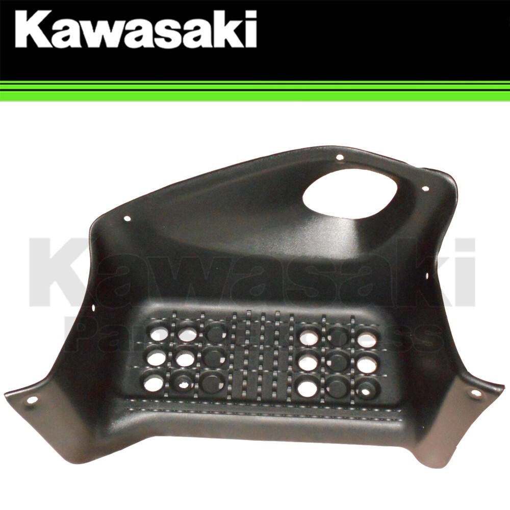 NEW 2003-2006 GENUINE OEM KAWASAKI KFX50 RIGHT HAND FRAME COVER FOOTWELL BLACK