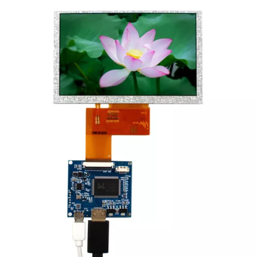 5inch 800X480 VS050T-002A 350nit With Mini HDBoard 5VDC Power No OSD