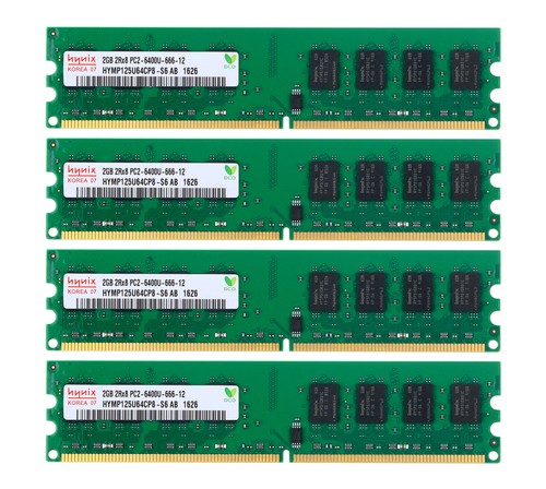 Hynix 8 Go 4 X 2 Go PC2-6400 DDR2 DIMM RAM F Dell OptiPlex 740 745 755 760 760D 960 - Photo 1/12