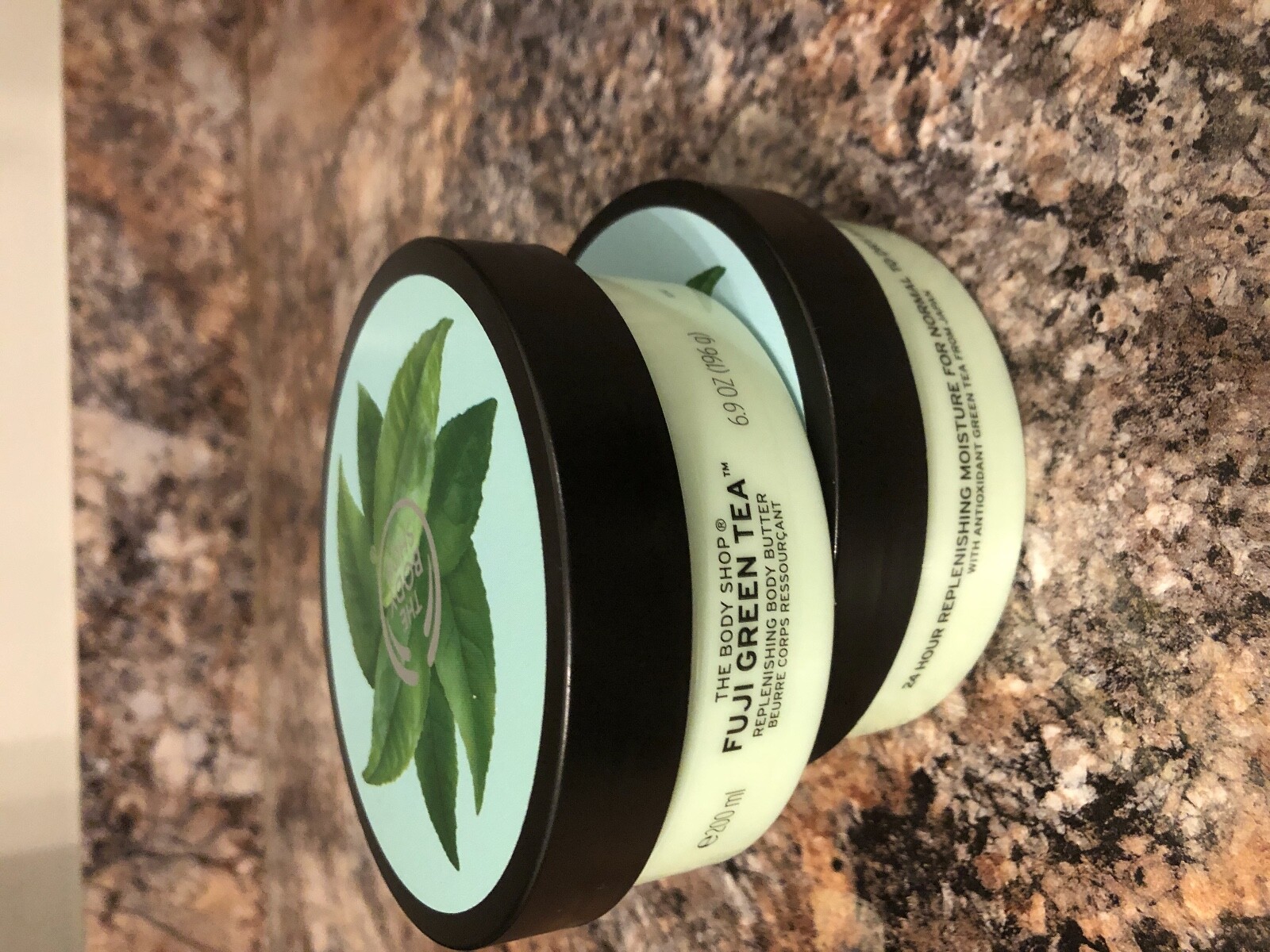 THE BODY SHOP FUJI GREEN TEA BODY BUTTER-LOT OF 2 - 6.9 OZ EACH -NEW-PLEASE READ