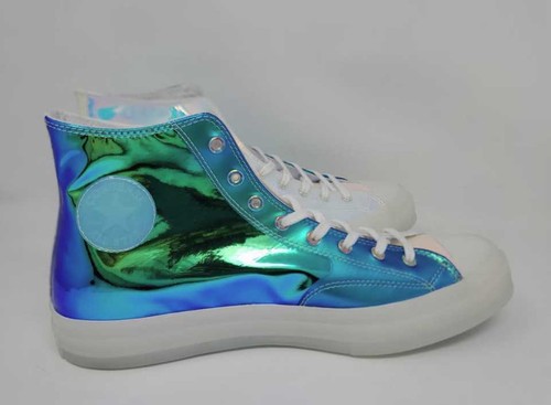 converse iridescent ox trainers