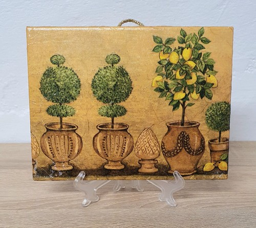 Vintage Retro Bild Auf Dem Fliesen Deko Provence Sammlung Rarität