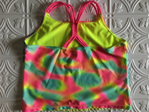 Wonder Nation Unicorn Tankini Bikini Set 2pc Girls Sz. XL Plus 14/16 UPF 50+ - Picture 3 of 6