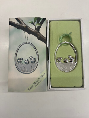 Rosendahl - Karen Blixen - Easter  Ornament - Chicken and Egg - silver