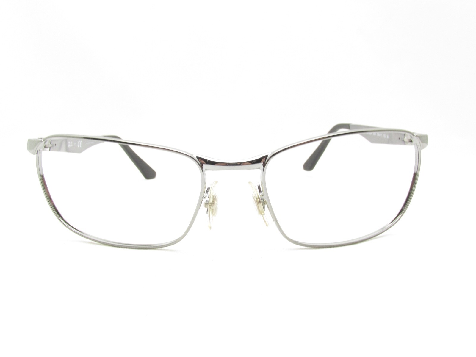 RAY-BAN SPORTS WRAP RB3534 SILVER METAL EYEGLASSES FRAMES 59-17-135 115917