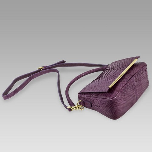 Bolso mensajero de cuero pitón rosa dorado Ghibli - Imagen 4 de 8