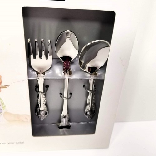 Oneida BRAHMS 3 Piece Baby Child Flatware Set Stainless Steel NEW - Picture 4 of 5