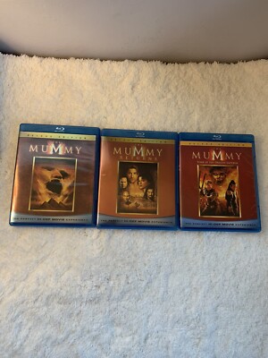 The Mummy 1, 2 & 3 Blu-ray Lot ~ Brendan Fraser