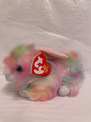 2020 Ty Beanie Baby 💜 SHERBET The Easter Rainbow Bunny 6