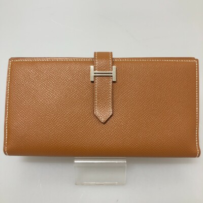 HERMES 上品 長財布 ウォレット シルバー金具 Bearn Soufflet HERMES 上品 長財布 ウォレット シルバー金具 Bearn Soufflet