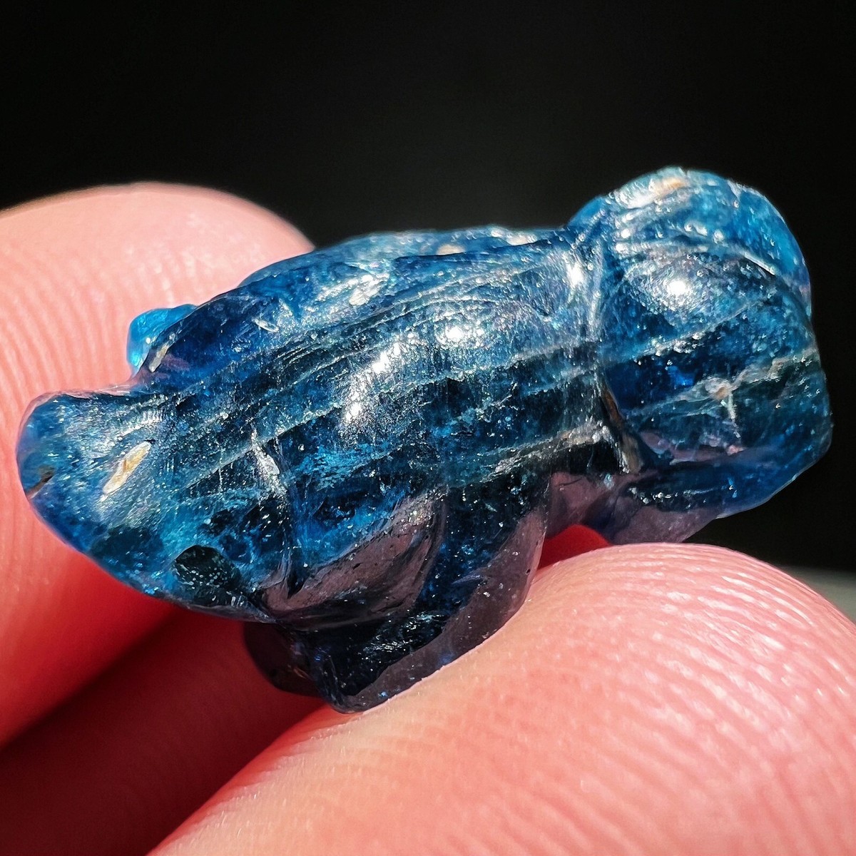 12.8ct Natural Beautiful Blue phosphorite Crystal Polished