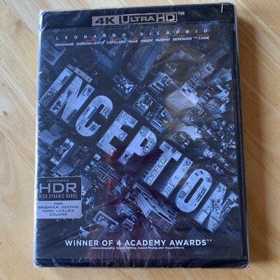 Inception (Ultra HD, 2010) 4k Blu Ray