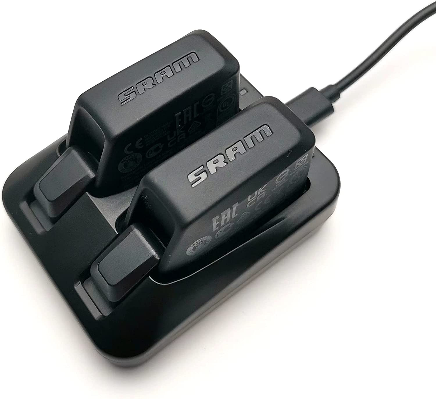 Dual-Port Charger For SRAM AXS/eTap Batteries — Fast USB-C Charging For Red, Force, Rival, GX Eagle