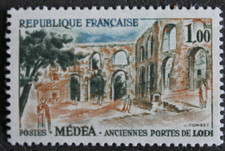 Timbre - FRANCE - Médéa - Anciennes portes de LODI - 1961 - Neuf ** - YT1318