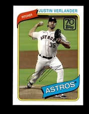 2021 Topps Justin Verlander 70 Years of Topps 70YT-30