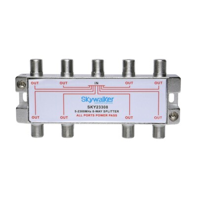 Skywalker 5-2300MHz 8-Way Splitter for Off-Air & Satellite Signals