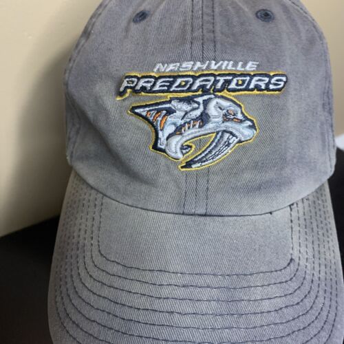 Nashville Predators Legacy Malla Envejecida Camionero Snapback Gorra Gorra Gris - Imagen 2 de 10