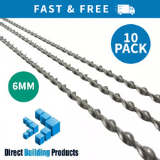 10 x 1 Metre Helical Bar 6mm Stainless Steel Crack Stitching Kit Masonry Repair